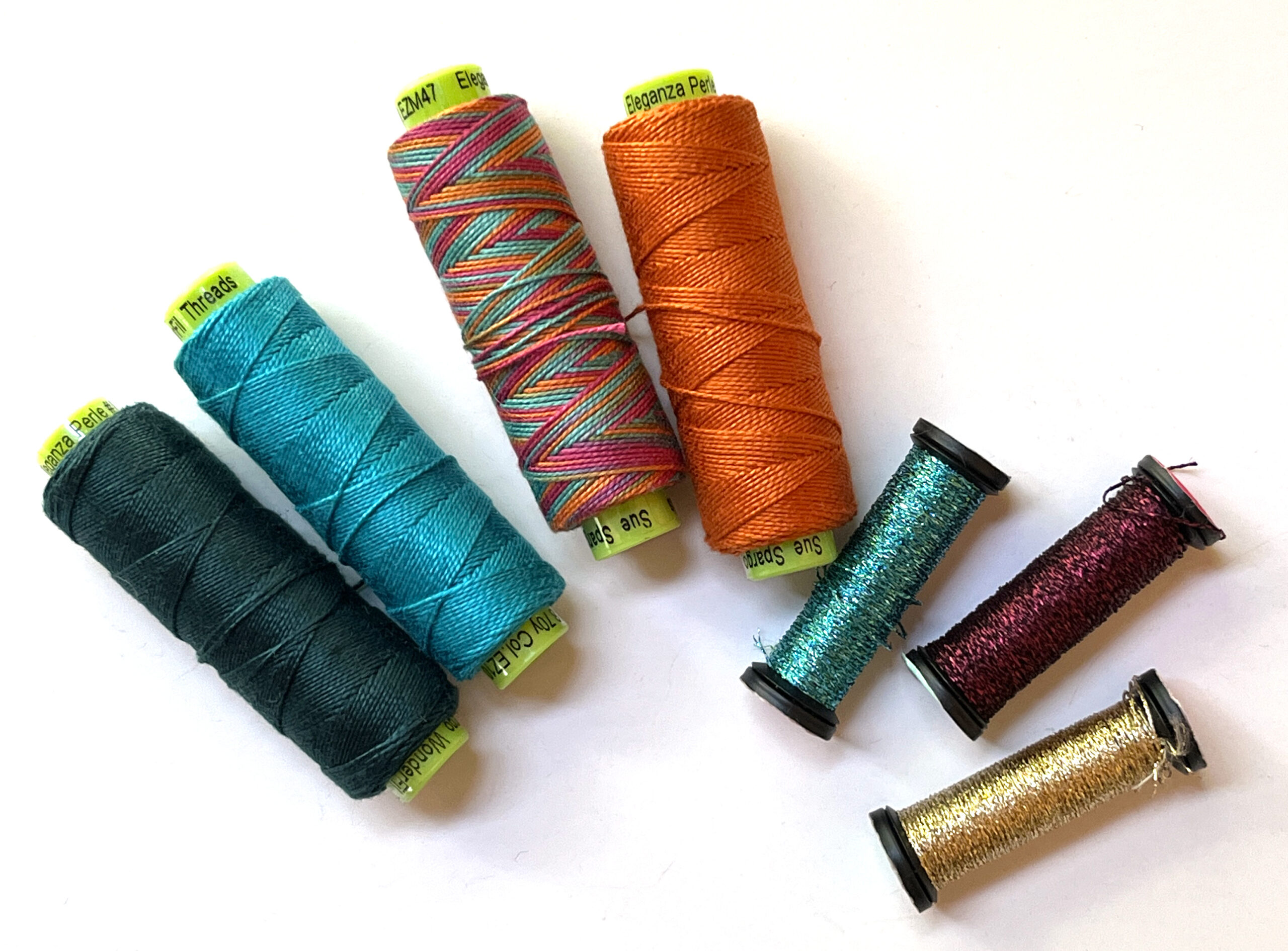 Metallic Embroidery Floss Metallic Thread Sewing Colorful Sewing Thread